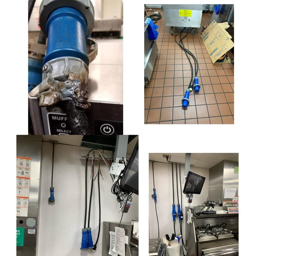 Electrical hazard and burning smell diagnosis
